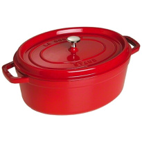 Braadpan Ovaal Rood 31cm