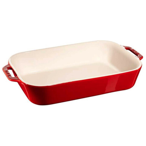 Staub Ovenschaal Rood 34x24cm