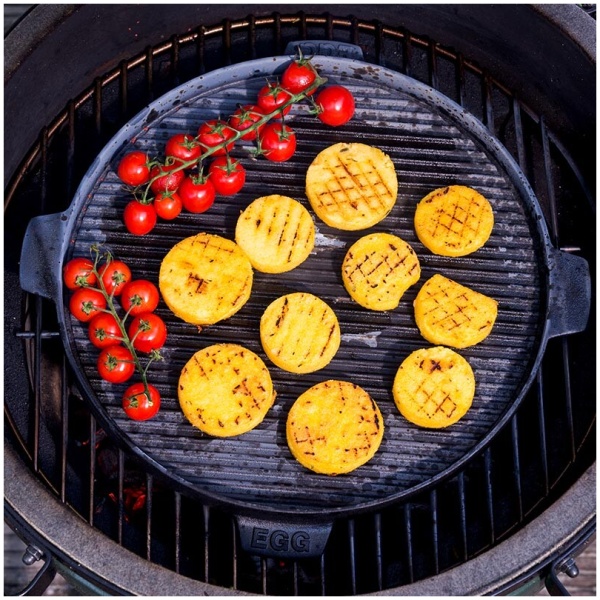 Big Green Egg Gietijzeren Plancha Rooster 36cm - Afbeelding 2