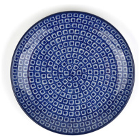 Bunzlau Castle Lunchbord Blue-Diamond-23.5cm