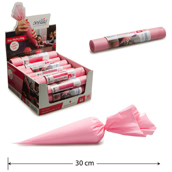 OneWay Spuitzak-Kids-Pastry-Bag Roze 10stuks