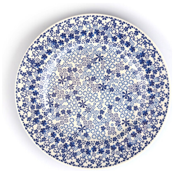 Bunzlau Castle Melamine Bord-Indigo-Lace