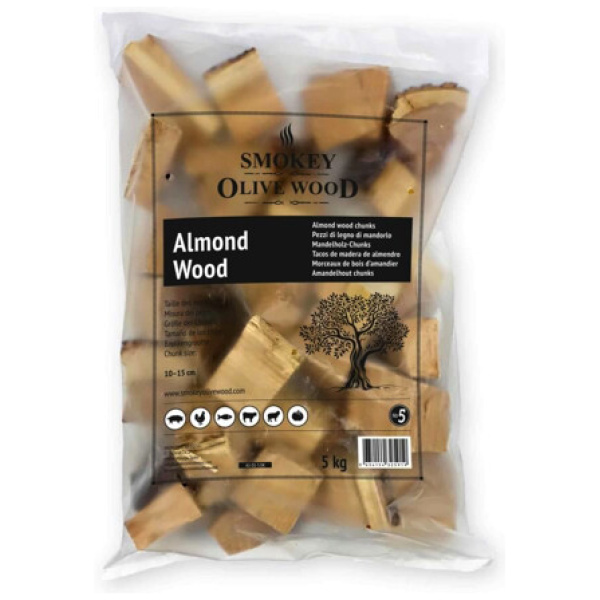 Smokey Olive Wood Amandel-Chunks-1.5kg