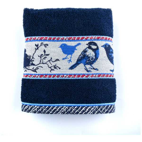 Bunzlau Castle Keukendoek Vogels-Donkerblauw