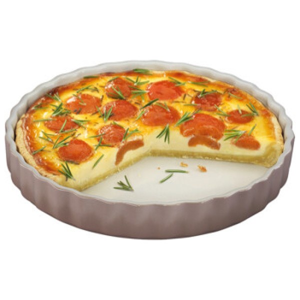 KuchenProfi Quichevorm Provence Taupe-27.5cm