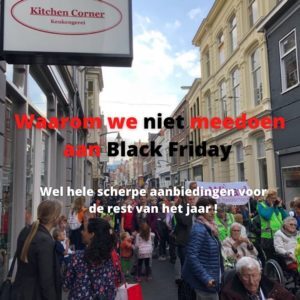 Waarom we niet meedoen aan Black Friday