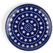 Bunzlau Castle Gebaksbord Blue-Stars-16cm