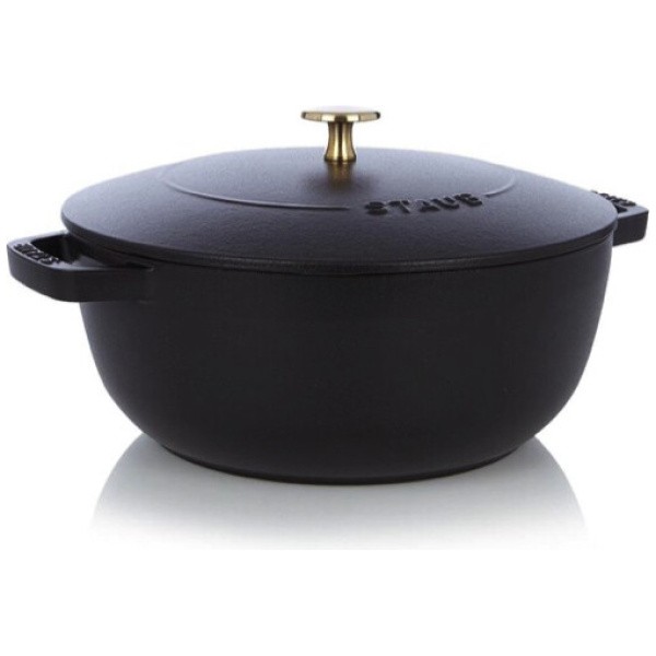 Staub Essential Cocotte Zwart-24cm