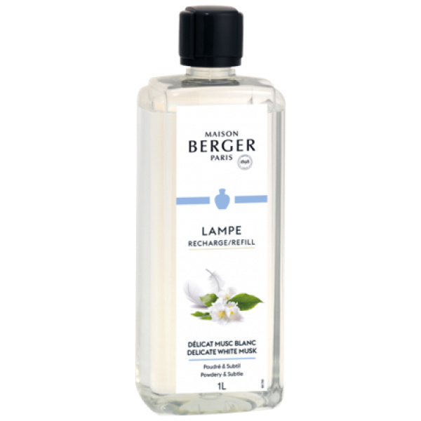 Lampe Berger Huisparfum Délicat-Musc-Blanc-1L