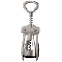 Vacu Vin Winged Corkscrew silver