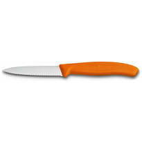 Victorinox Groente-Schilmesje Swiss Classic-Gekarteld-Oranje-8cm