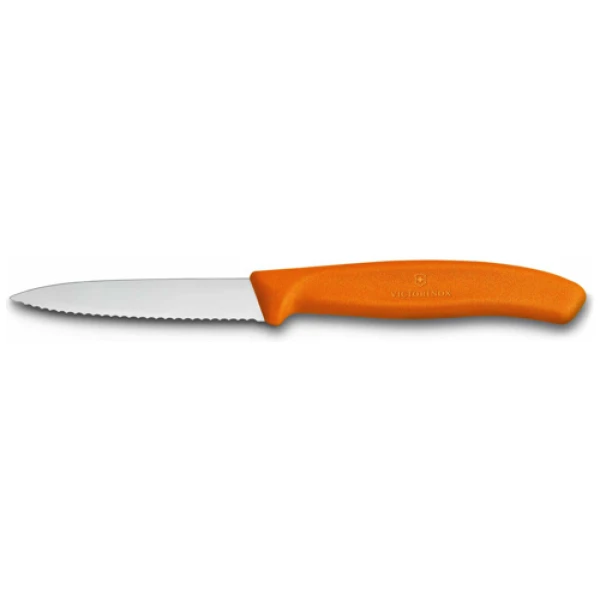 Victorinox Groente-Schilmesje Swiss Classic-Gekarteld-Oranje-8cm