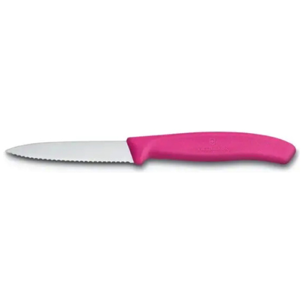 Victorinox Groente-Schilmesje Swiss Classic-Gekarteld-Roze-8cm