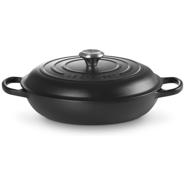 Le Creuset Campagnard Signature Matzwart-30cm
