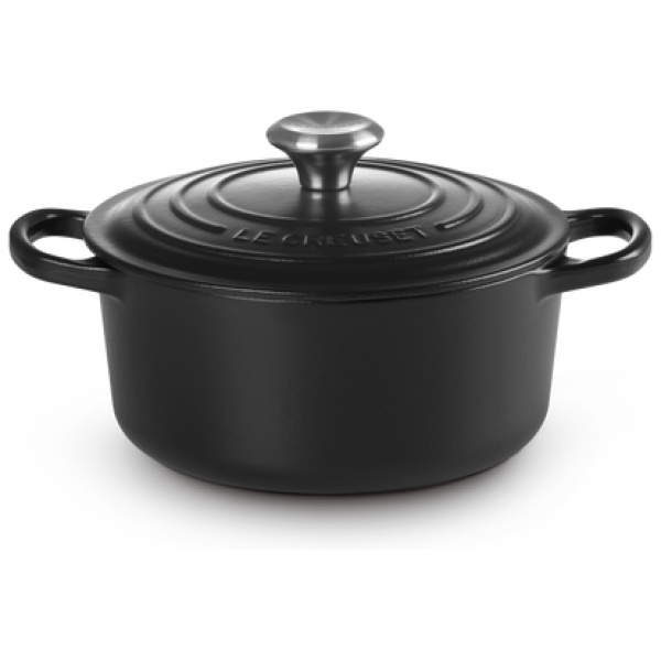 Le Creuset Braadpan Signature Matzwart-18cm
