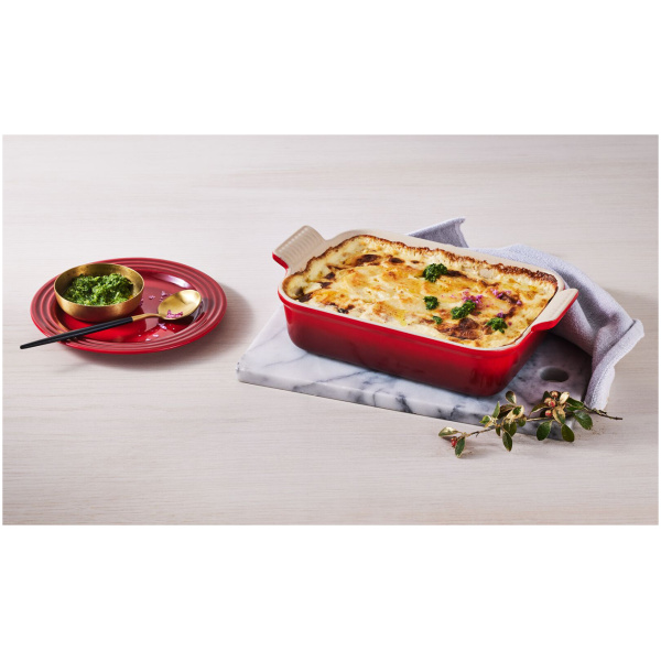 Le Creuset Ovenschaal Rechthoekig-Kersenrood-32cm - Afbeelding 2