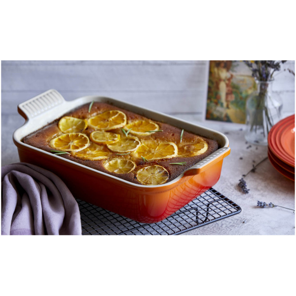 Le Creuset Ovenschaal Rechthoekig-Oranjerood-19cm - Afbeelding 2
