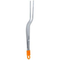Keukenpincet geknikt met punt-16cm