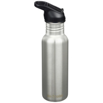 Klean Kanteen Drinkfles-Classic-Narrow 532ml-Flipsportdop-Brushed-Stainless