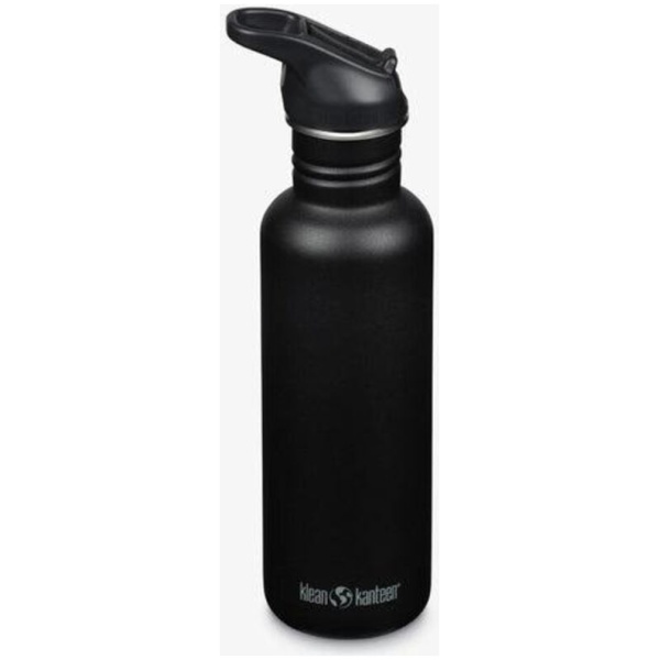 Klean Kanteen Drinkfles-Classic-Narrow 800ml-Flipsportdop-Zwart