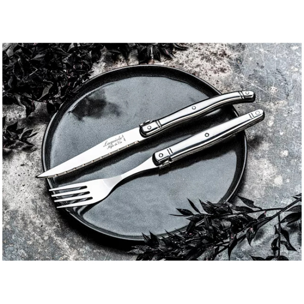 Laguiole Style-de-Vie Premium-Line Steakmessen RVS 6-stuks - Afbeelding 3