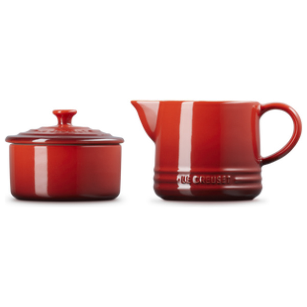 Le Creuset Melk-en Suikerset Signature-Kersenrood - Afbeelding 2
