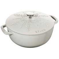 Staub Braadpan Snowflake White-Truffle-24cm