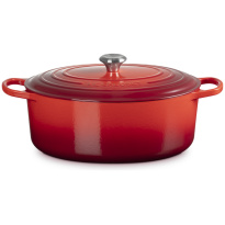 Le Creuset Braadpan Ovaal Signature Kersenrood-35cm