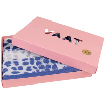 VAAT Thee-en-Keukenhanddoek-Giftset Leopard Blauw-Grijs-Zilver
