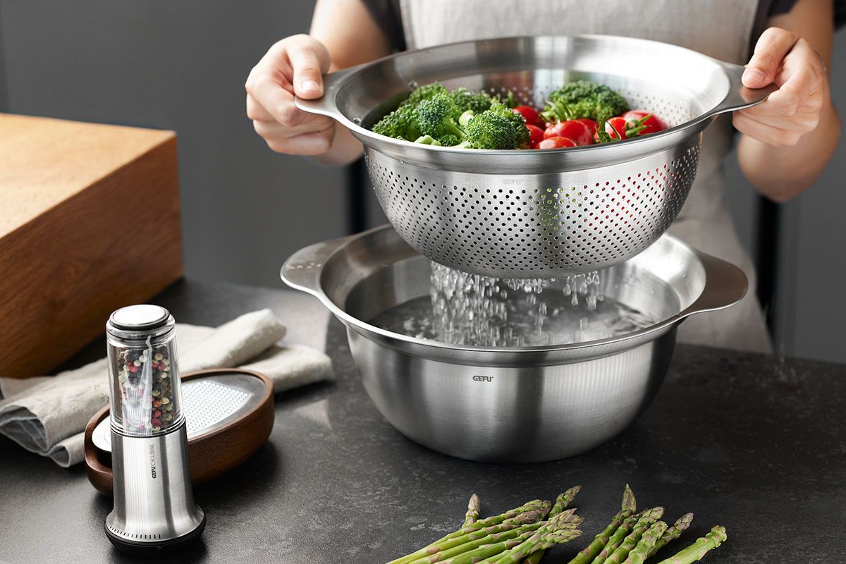 28133 edelstahlschuessel premio 23cm ambiente Gefu Mengkom Premio RVS-23cm - Afbeelding 3