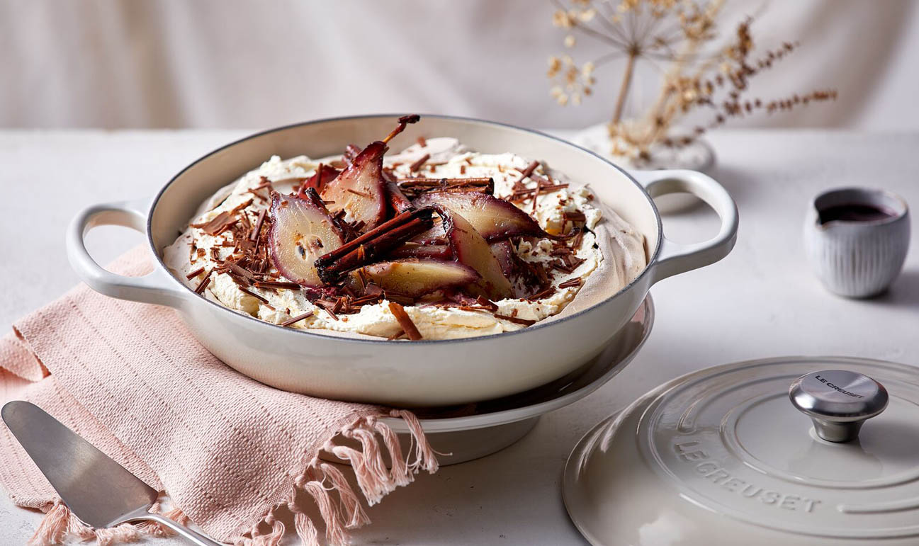 CI1180 Meringue 1 Le Creuset Campagnard Signature Meringue-30cm - Afbeelding 2