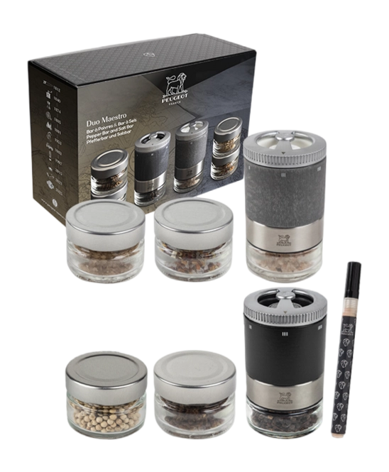 peper en zoutmolen peugeot duo maestro giftset 1 Peugeot Pepermolen-en-Zoutmolen Maestro Geschenkdoos